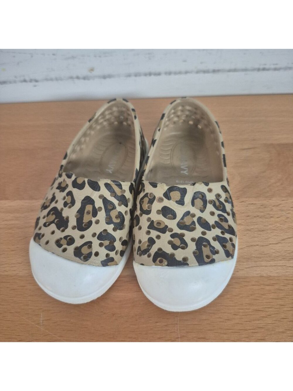 Old Navy Toddler Girls Leopard Print Slip-On Shoes Size 9‎ Rubber Casual Flats